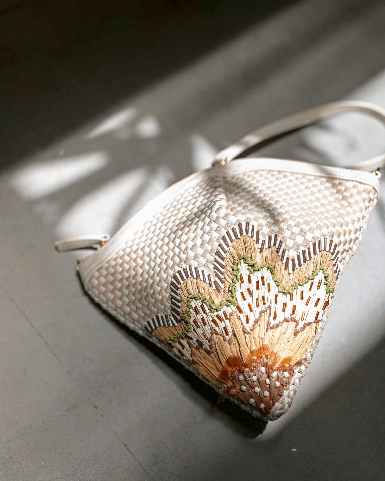 Benguet Petal Bag Beige Fashion Rags2Riches