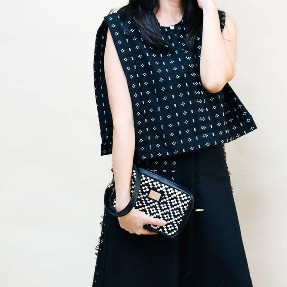 Bento Diamond Black & Beige Fashion Rags2Riches