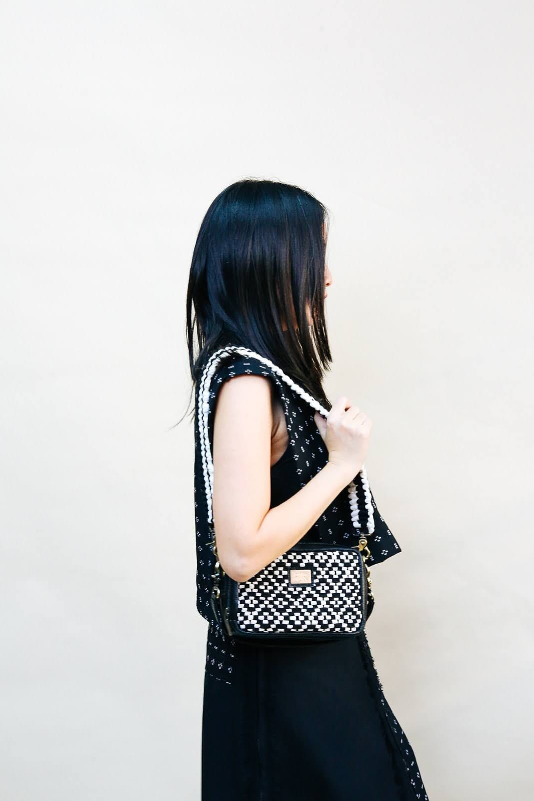 Bento Diamond Black & Beige Fashion Rags2Riches