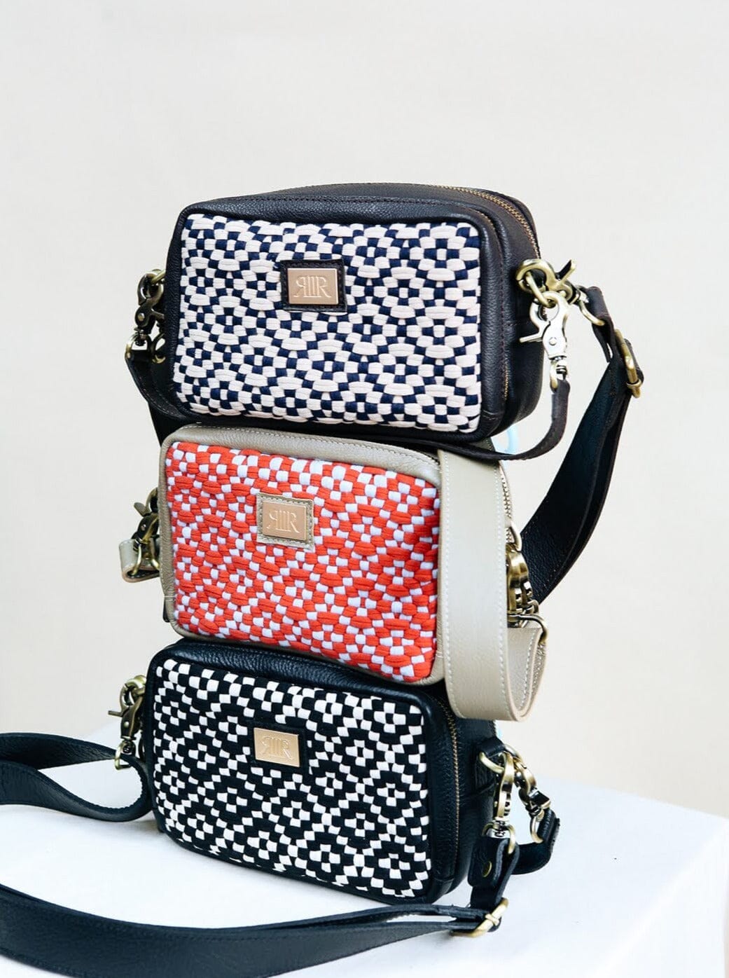 Bento Diamond Black & Beige Fashion Rags2Riches