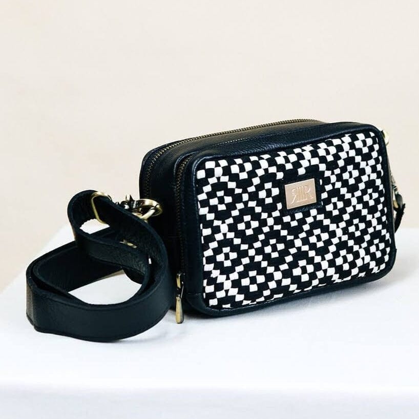 Bento Diamond Black & Beige Fashion Rags2Riches