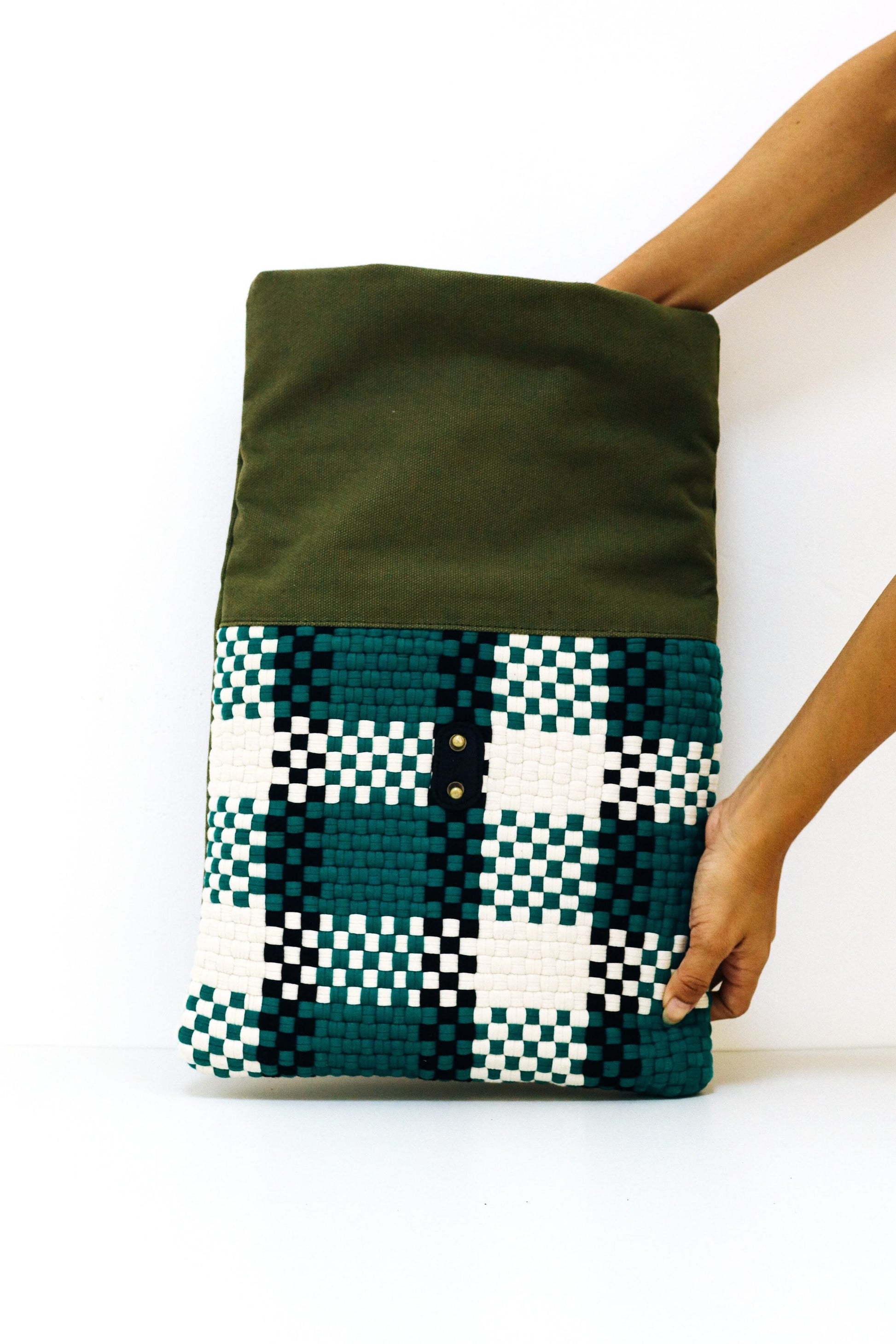 Charlie Laptop Sleeve - Green Fashion Rags2Riches