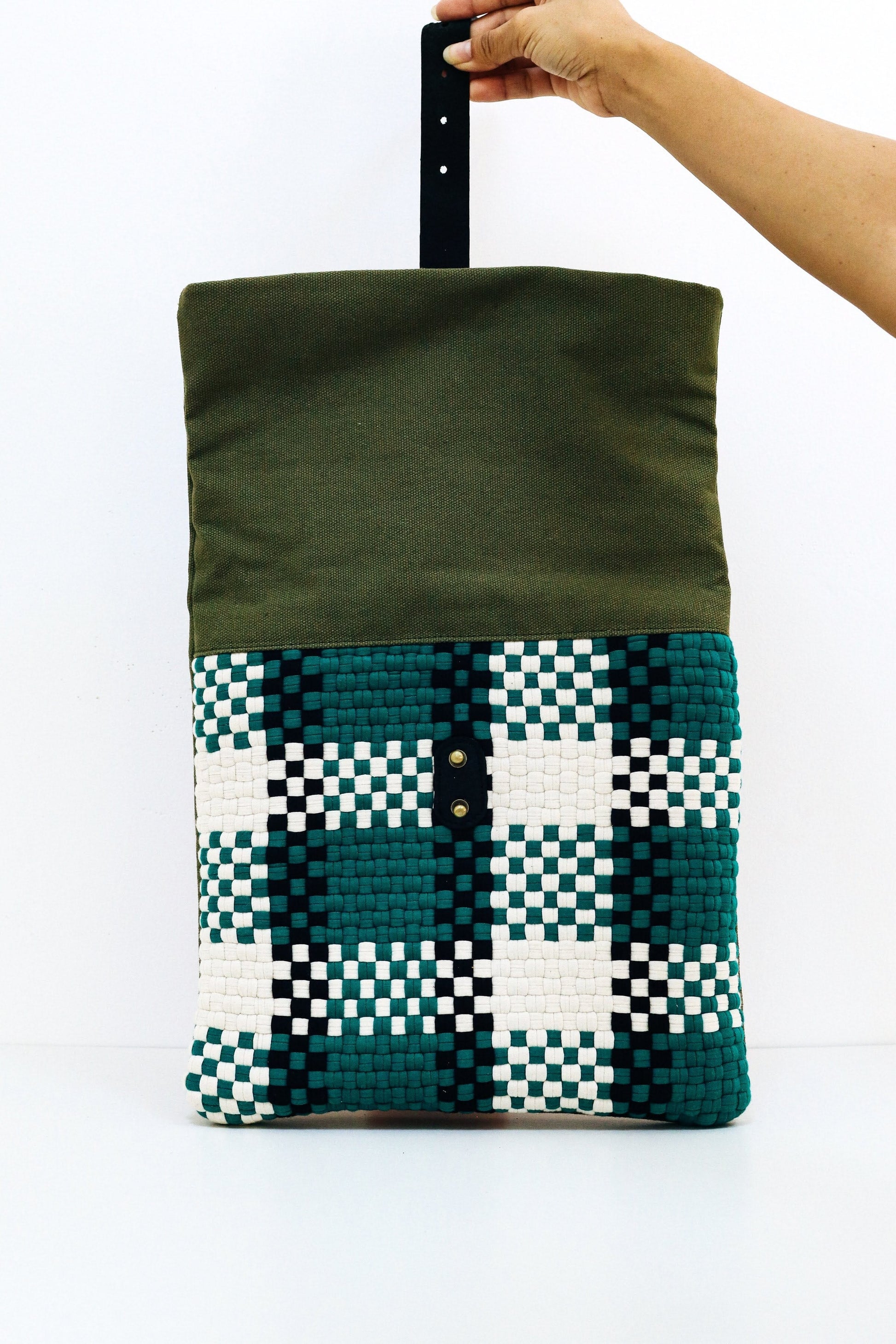 Charlie Laptop Sleeve - Green Fashion Rags2Riches