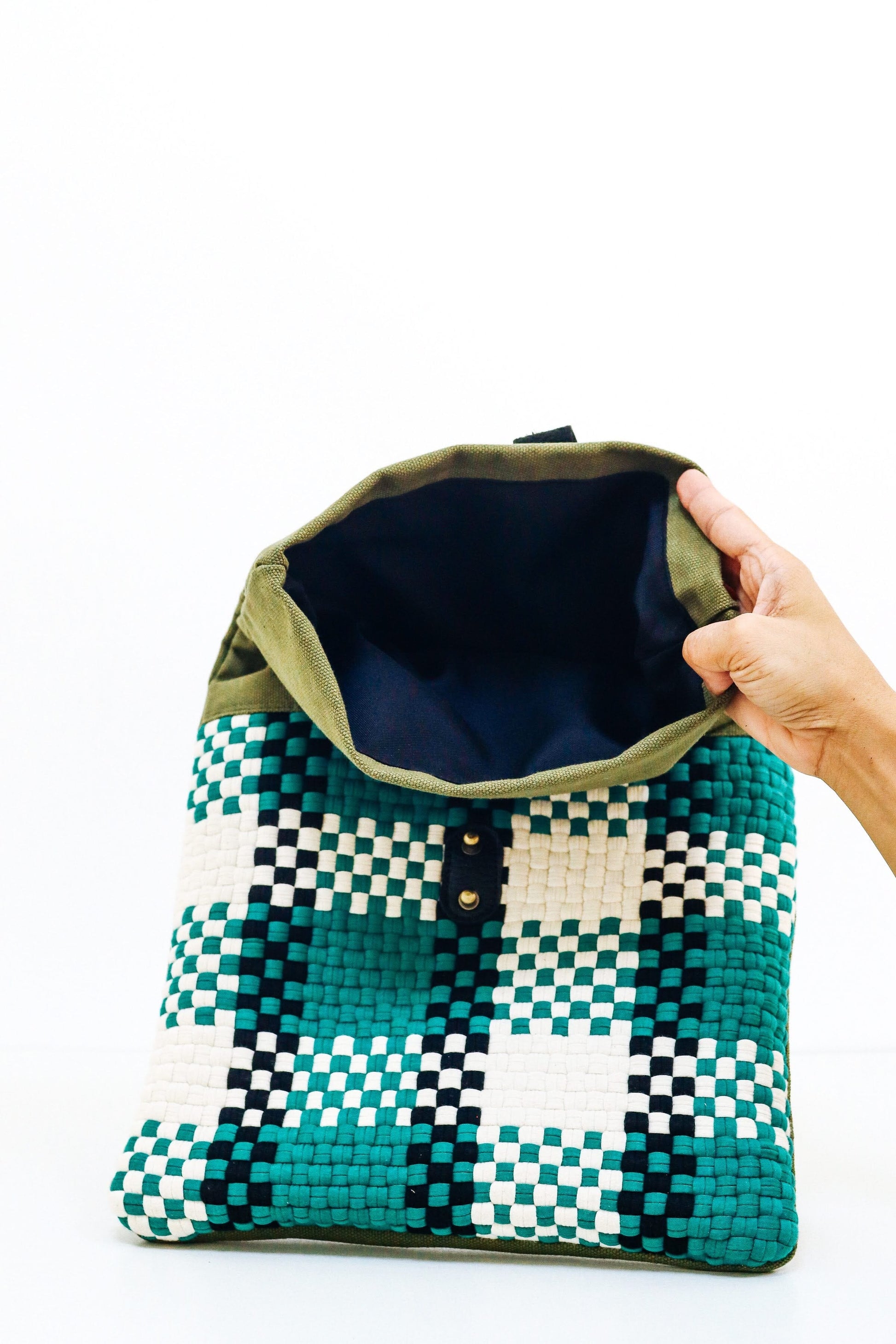 Charlie Laptop Sleeve - Green Fashion Rags2Riches