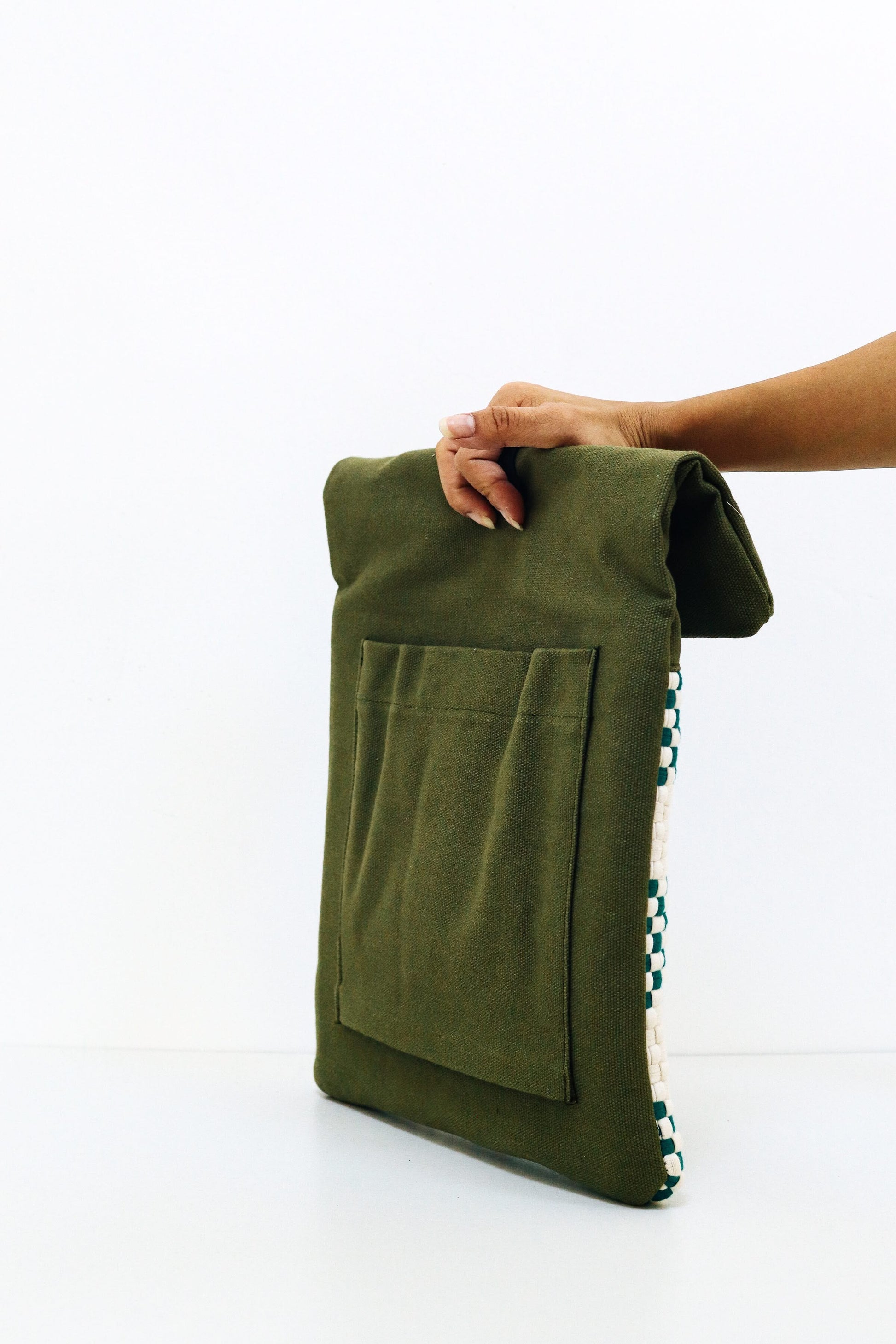 Charlie Laptop Sleeve - Green Fashion Rags2Riches