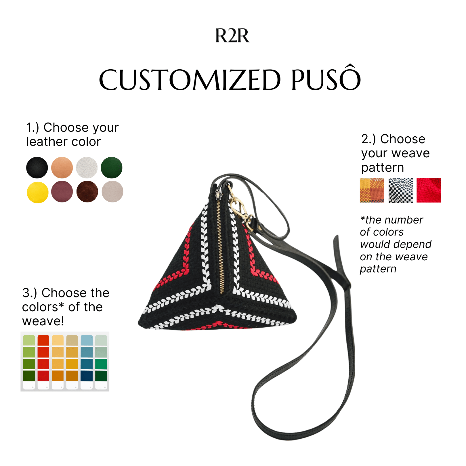 Customized Pusô Bag Fashion Rags2Riches