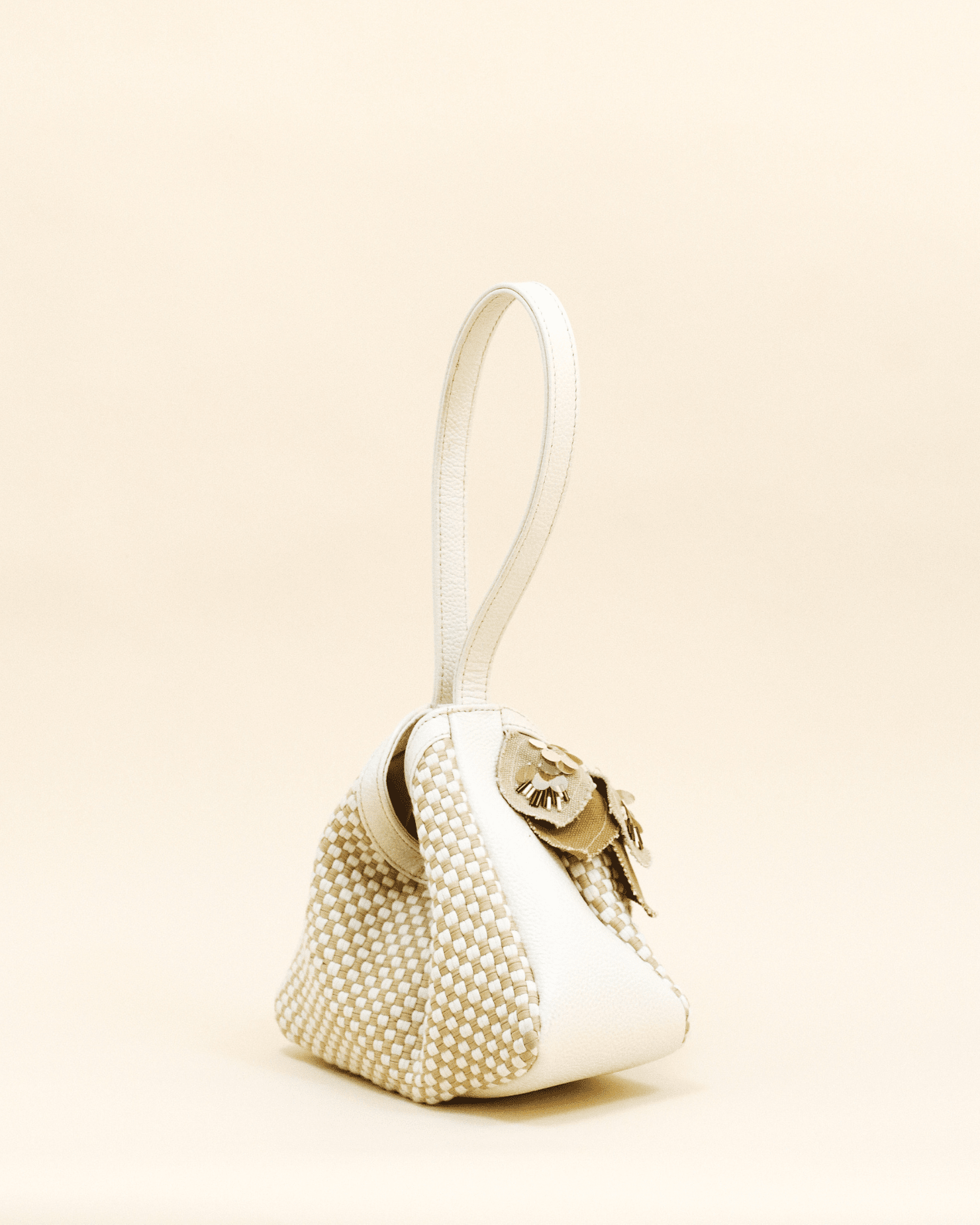 Dangwa Mini Hobo Bag Beige Fashion Rags2Riches