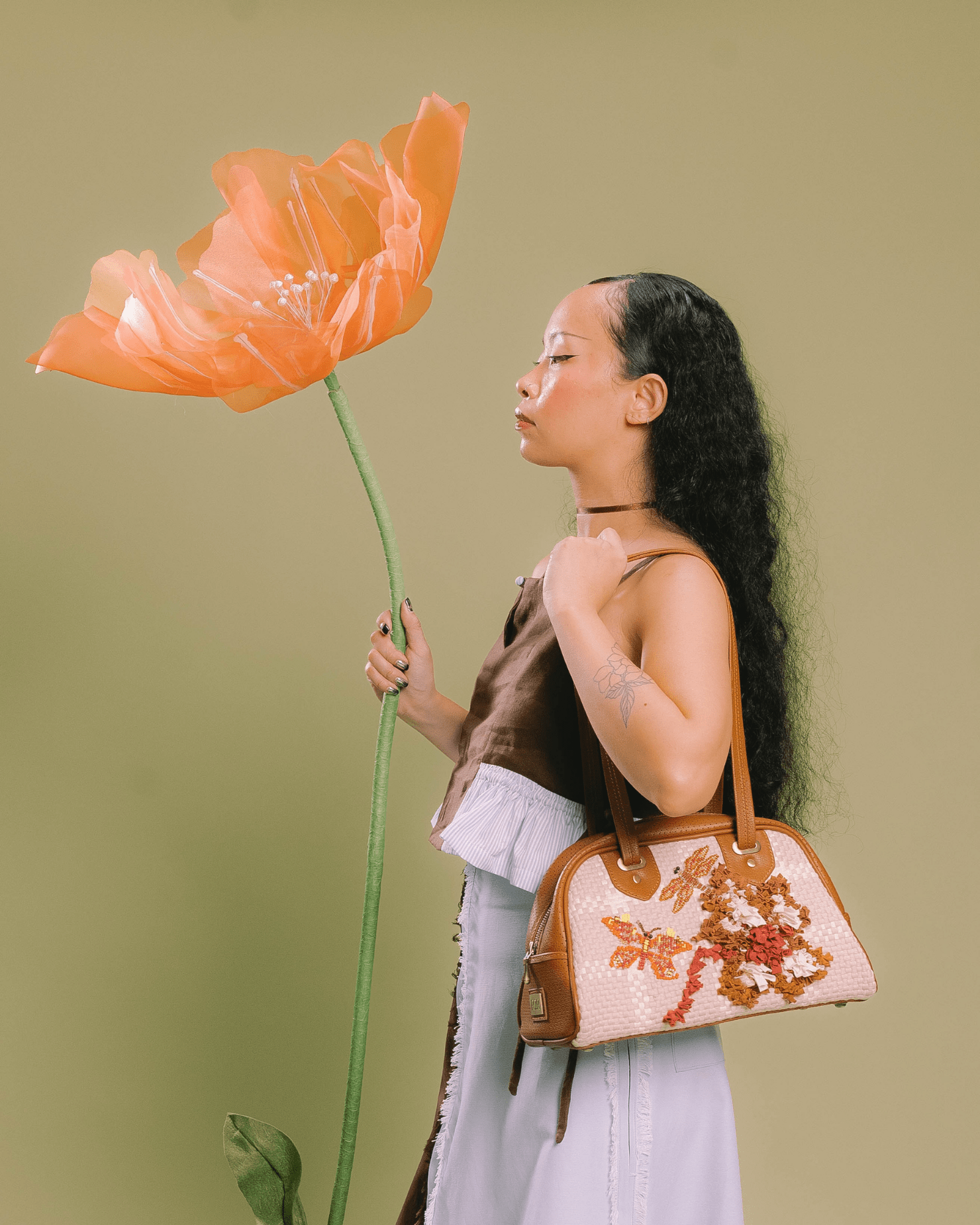 Hardin Bowler Bag Tan Fashion Rags2Riches