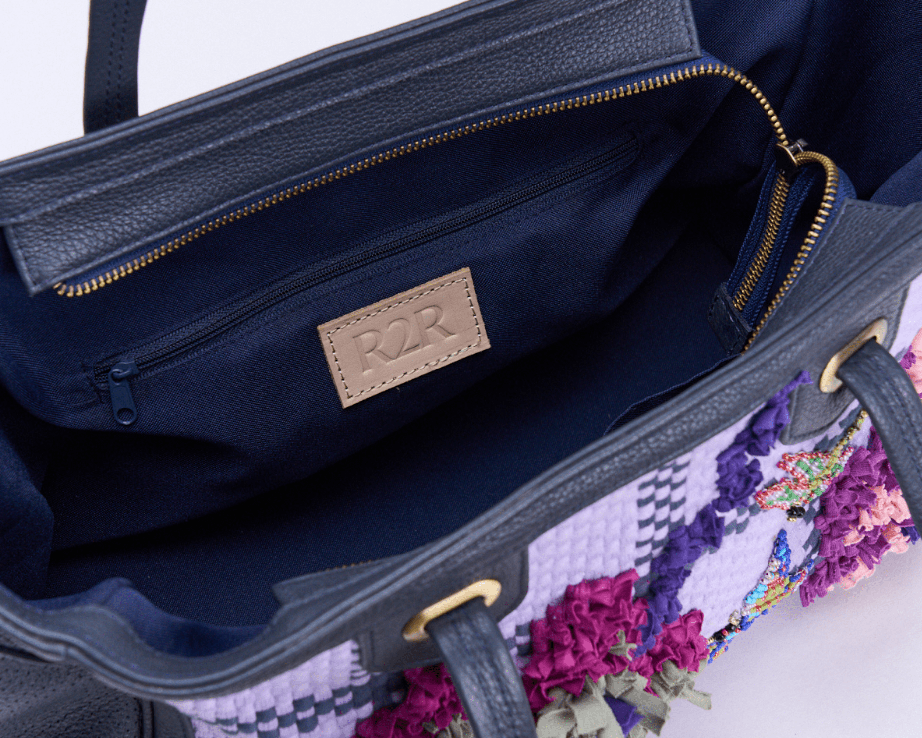 Hardin Tote Navy Blue Fashion Rags2Riches
