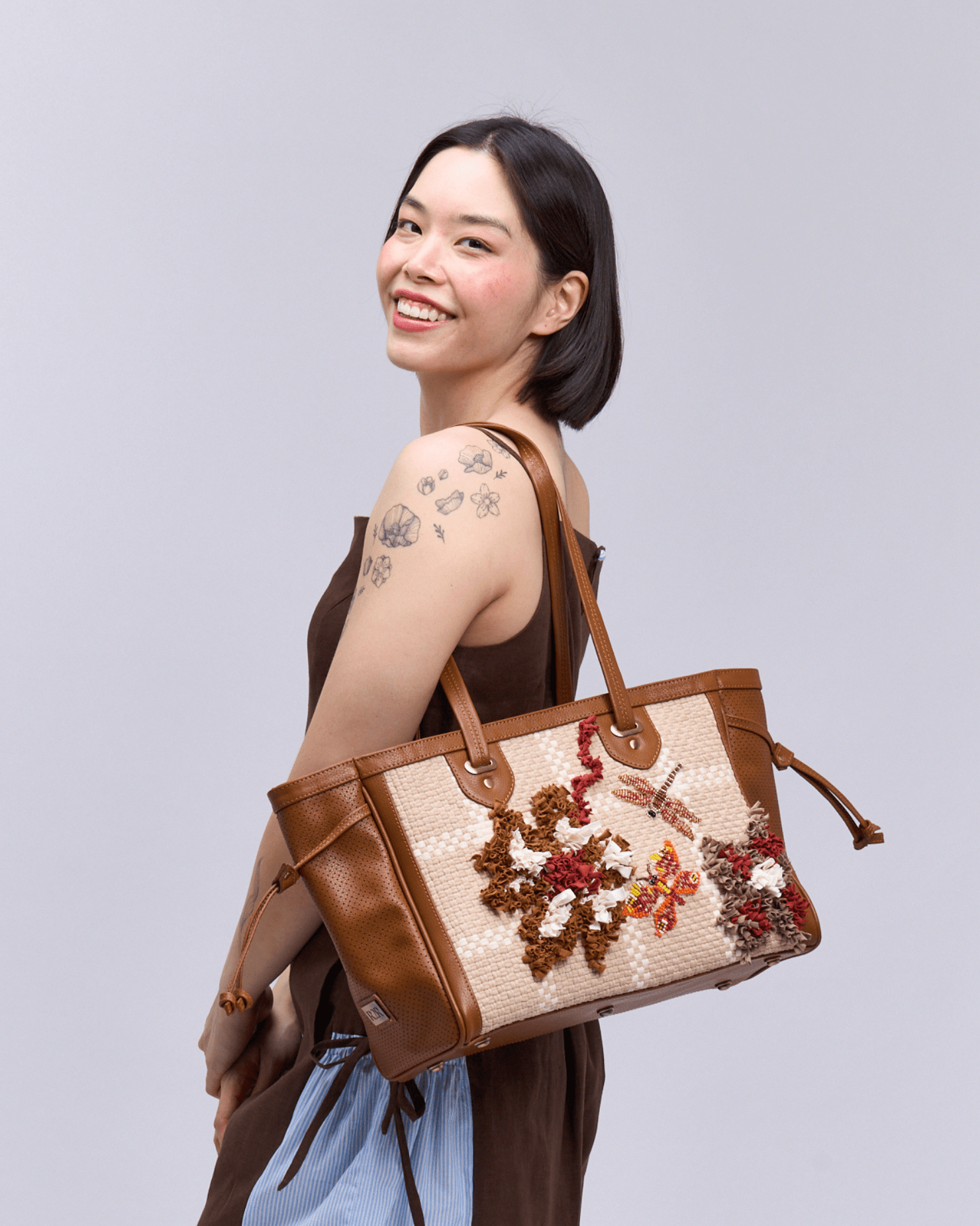 Hardin Tote Tan Fashion Rags2Riches