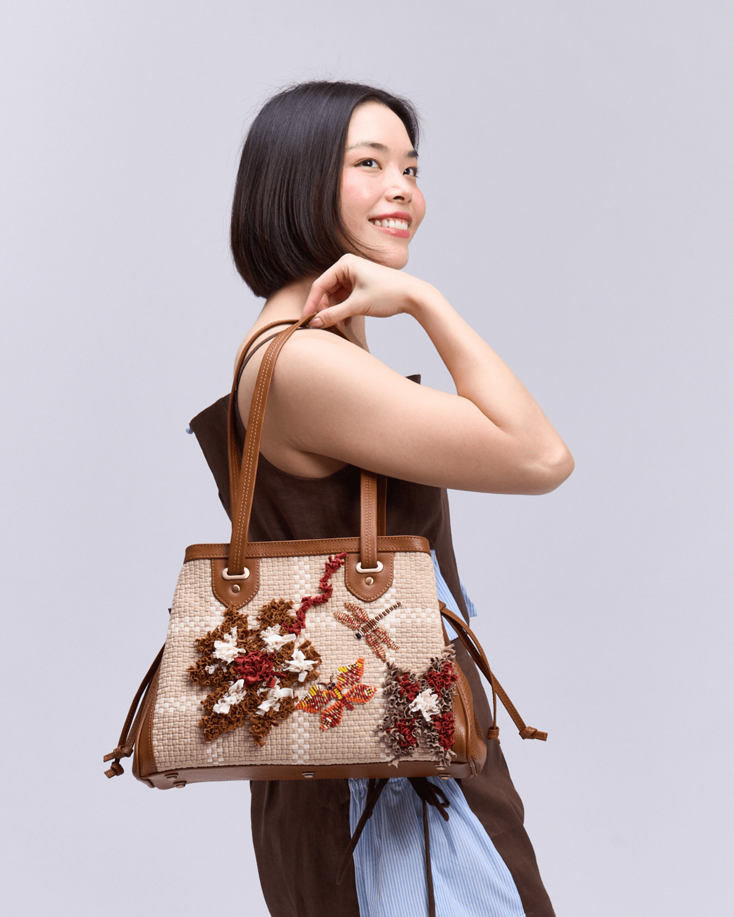 Hardin Tote Tan Fashion Rags2Riches