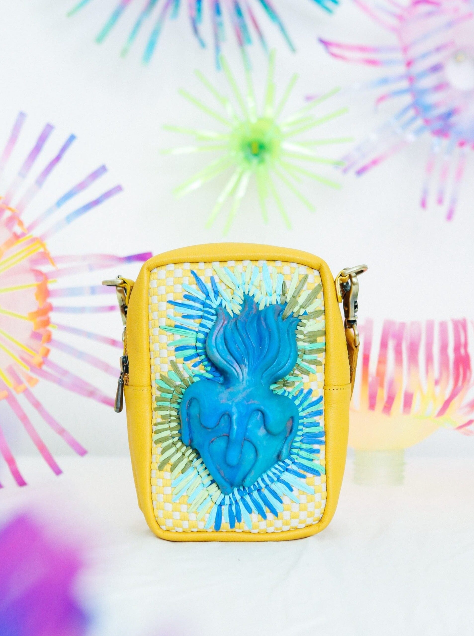 [Leeroy New x R2R] Sacred Heart Crossbody Bag Yellow Fashion Rags2Riches