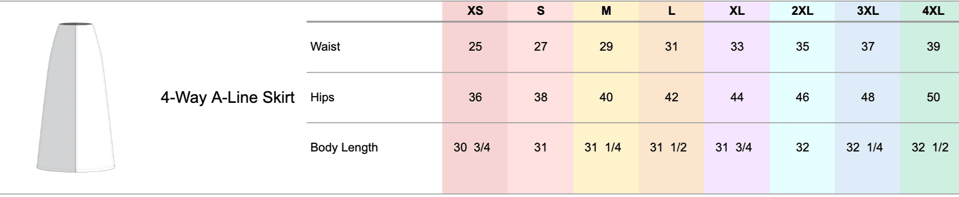 [Ready Today] 4-Way A-Line Skirt Black & Sand Fashion R2R On Repeat