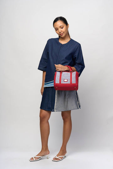 [Ready Today] Boston Bag Seaside Gingham