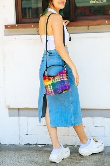 [Ready Today] Buslo Micro Blocks Rainbow w/ longer top Handle