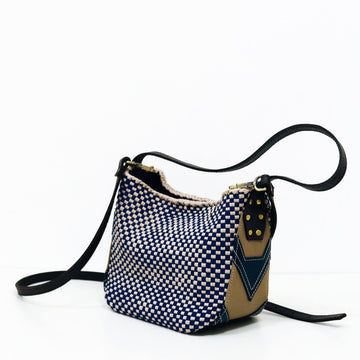 Buslo Micro Medley Leather Patchwork Navy