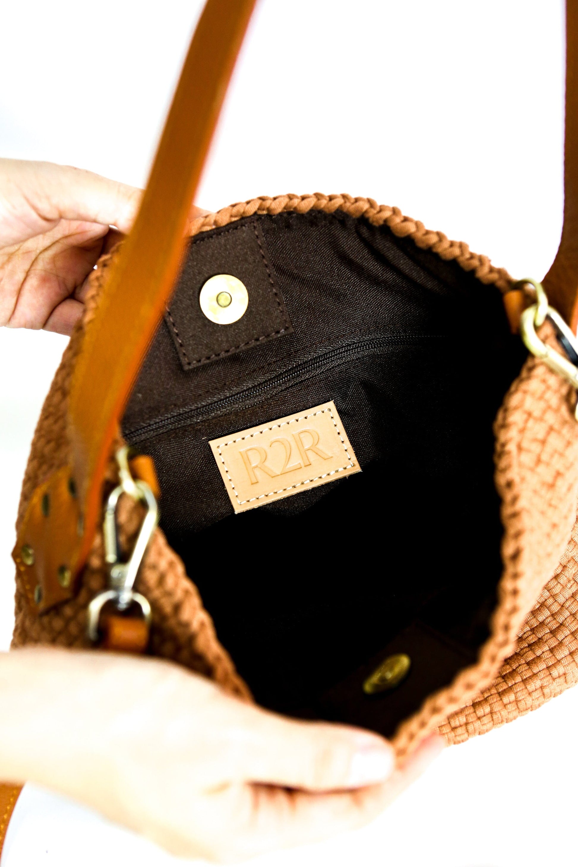 [Ready Today] Buslo Micro Monochrome Tan with Longer Handle Fashion Rags2Riches