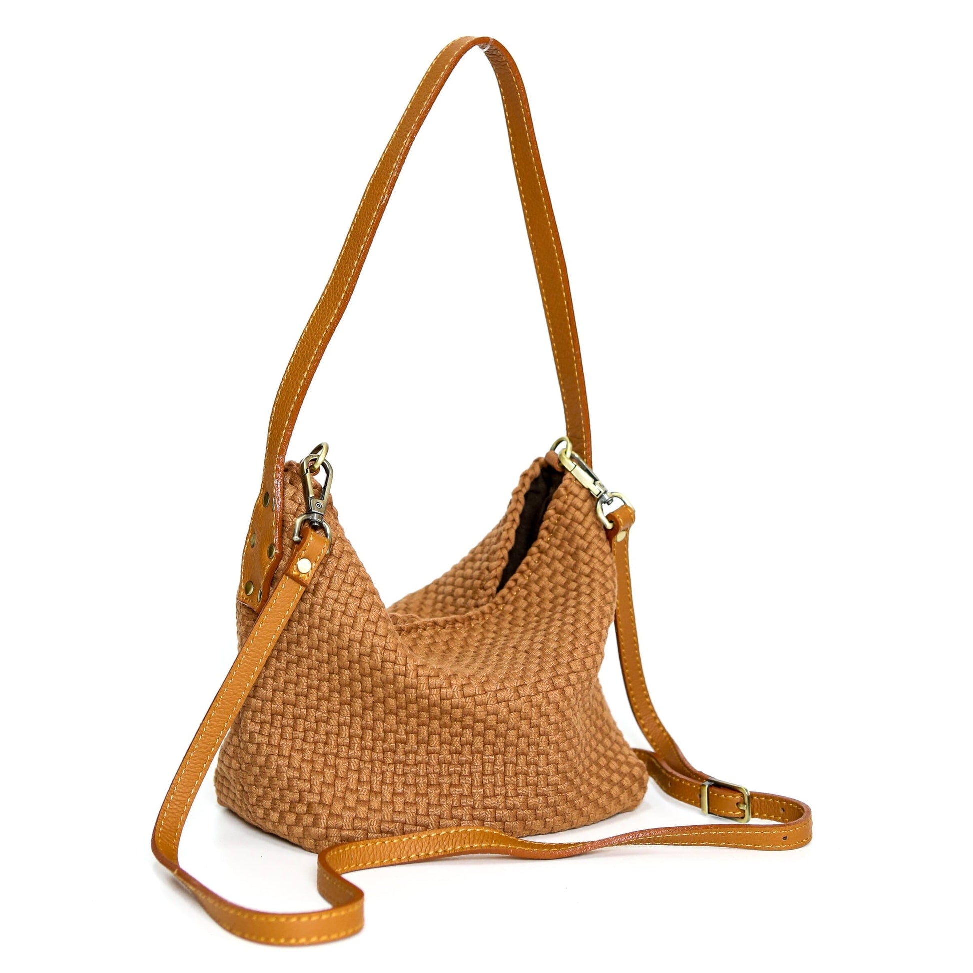 [Ready Today] Buslo Micro Monochrome Tan with Longer Handle Fashion Rags2Riches