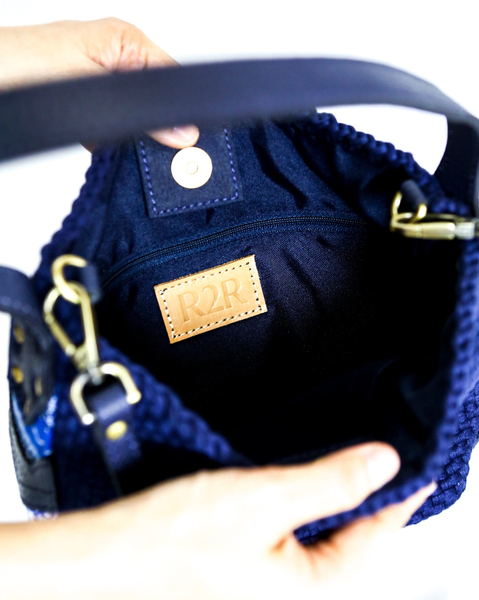 [Ready Today] Buslo Mini Medley Navy with Longer Handle Fashion Rags2Riches