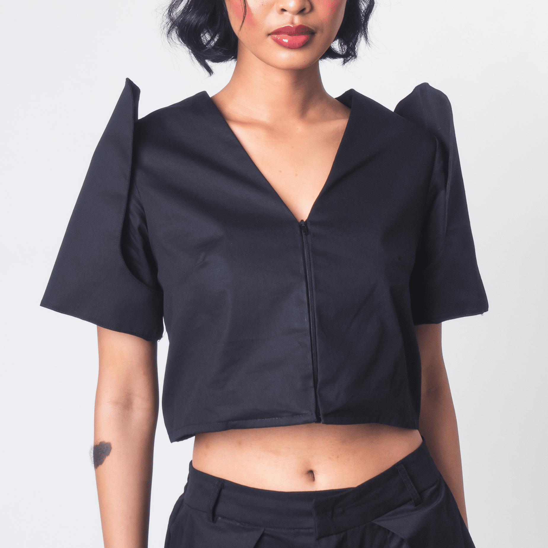 [Ready Today] Convertible Terno Top Black Fashion Rags2Riches