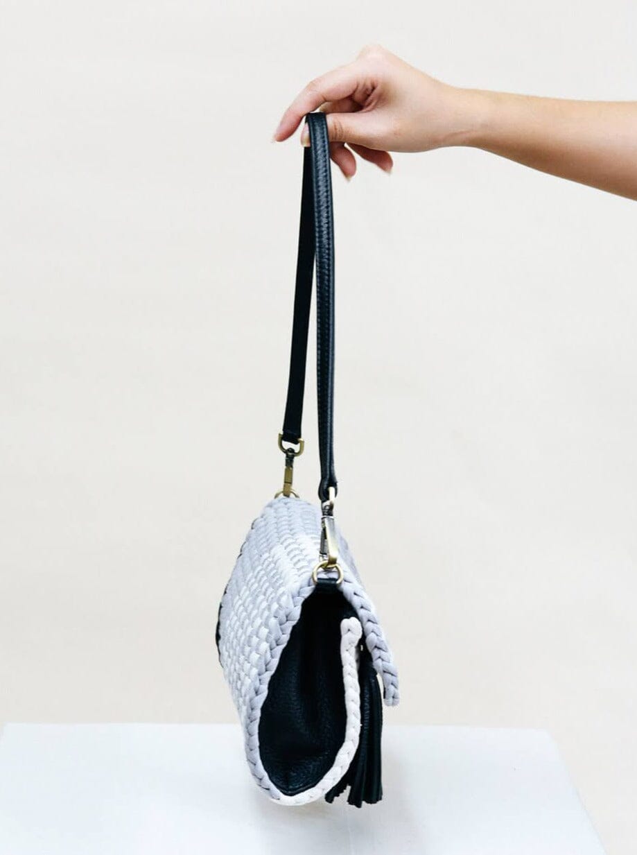 [Ready Today] Estelle Clutch Grayscale Fashion Rags2Riches