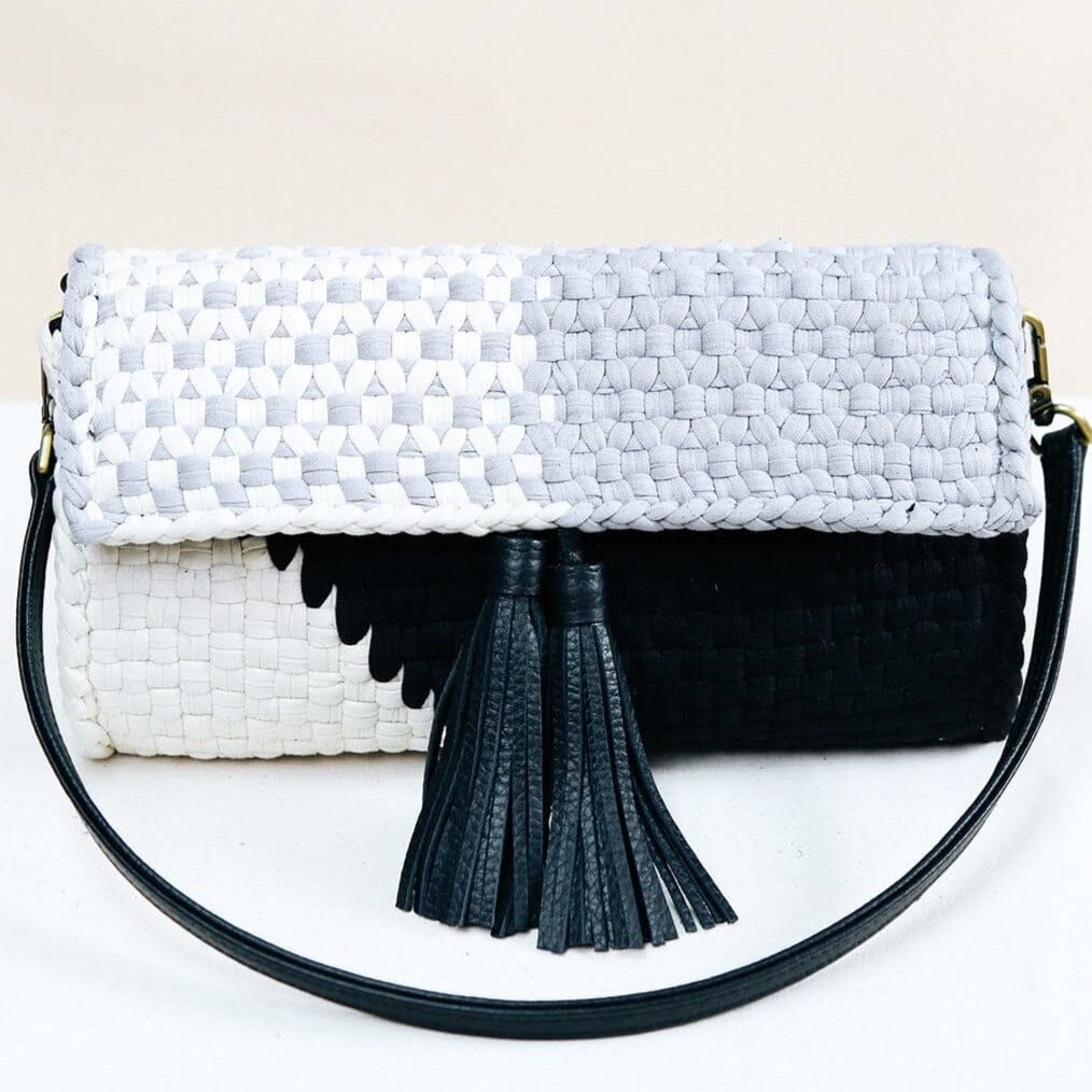 [Ready Today] Estelle Clutch Grayscale Fashion Rags2Riches