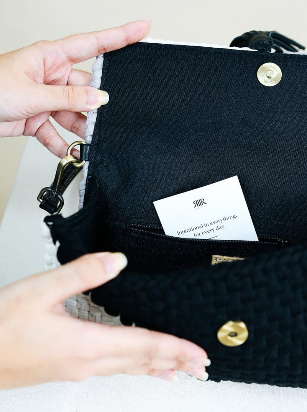 [Ready Today] Estelle Clutch Grayscale Fashion Rags2Riches