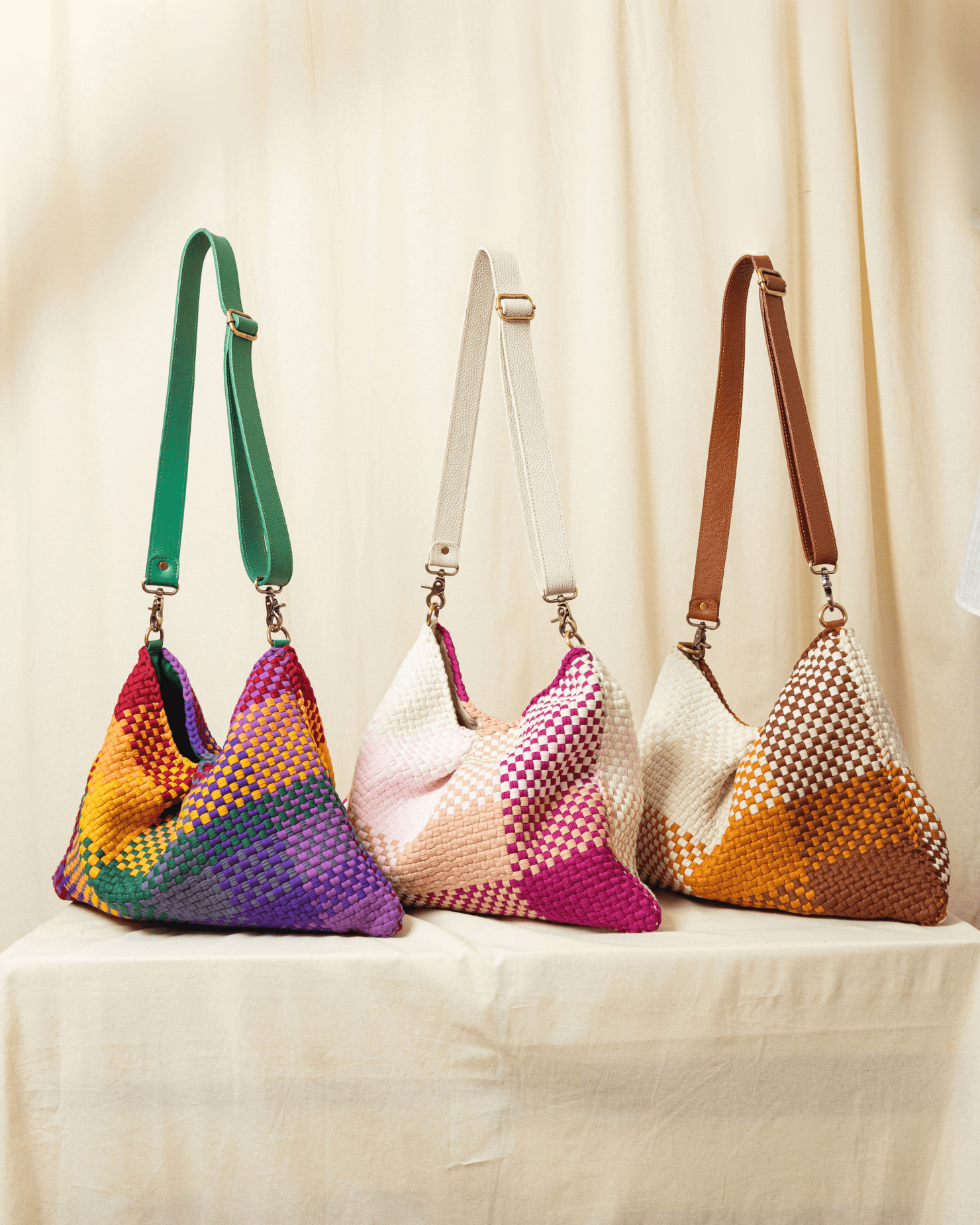 [Ready Today] Fortune Cookie Hobo Blocks Pink Skies Fashion Rags2Riches