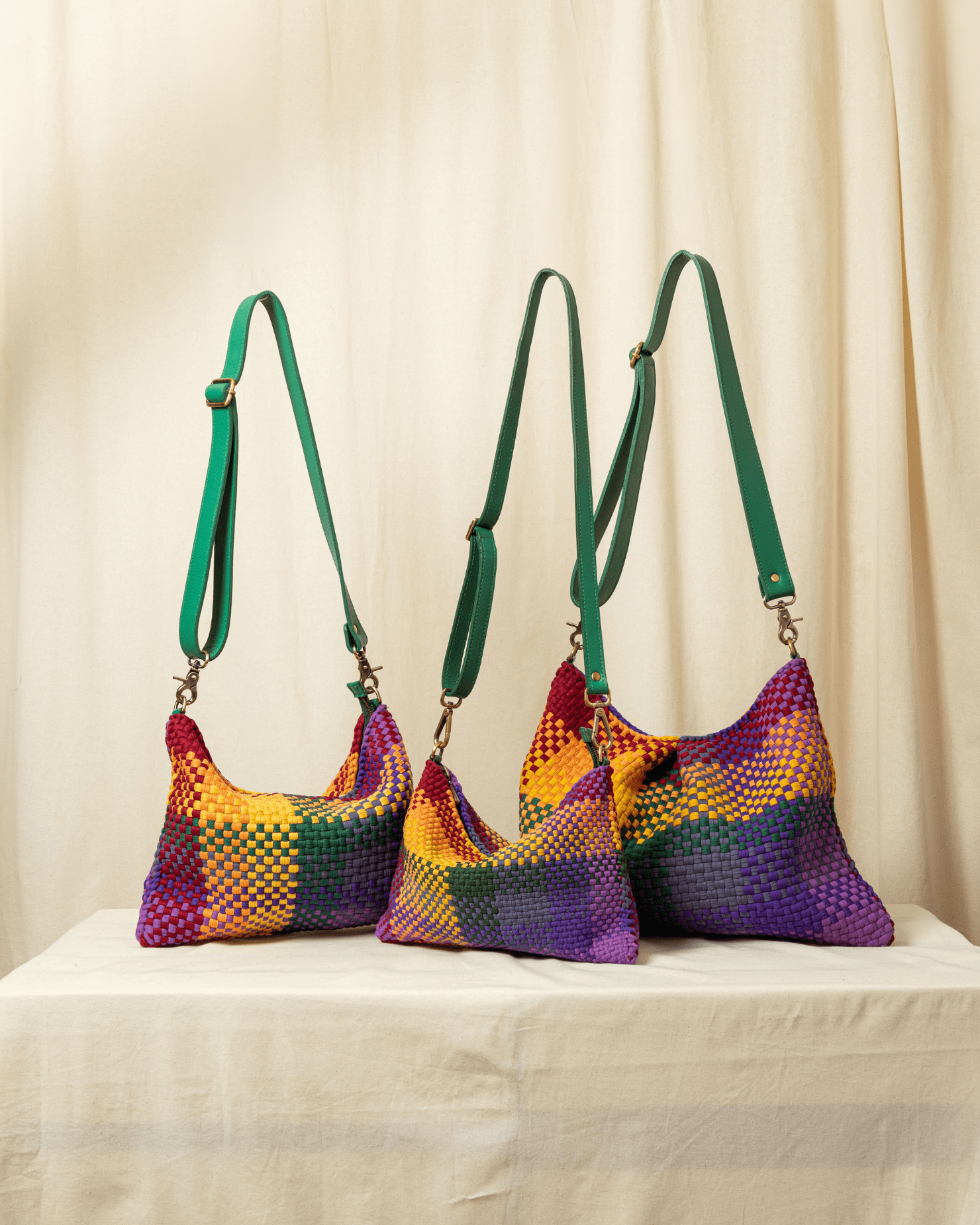 [Ready Today] Fortune Cookie Hobo Blocks Rainbow Fashion Rags2Riches