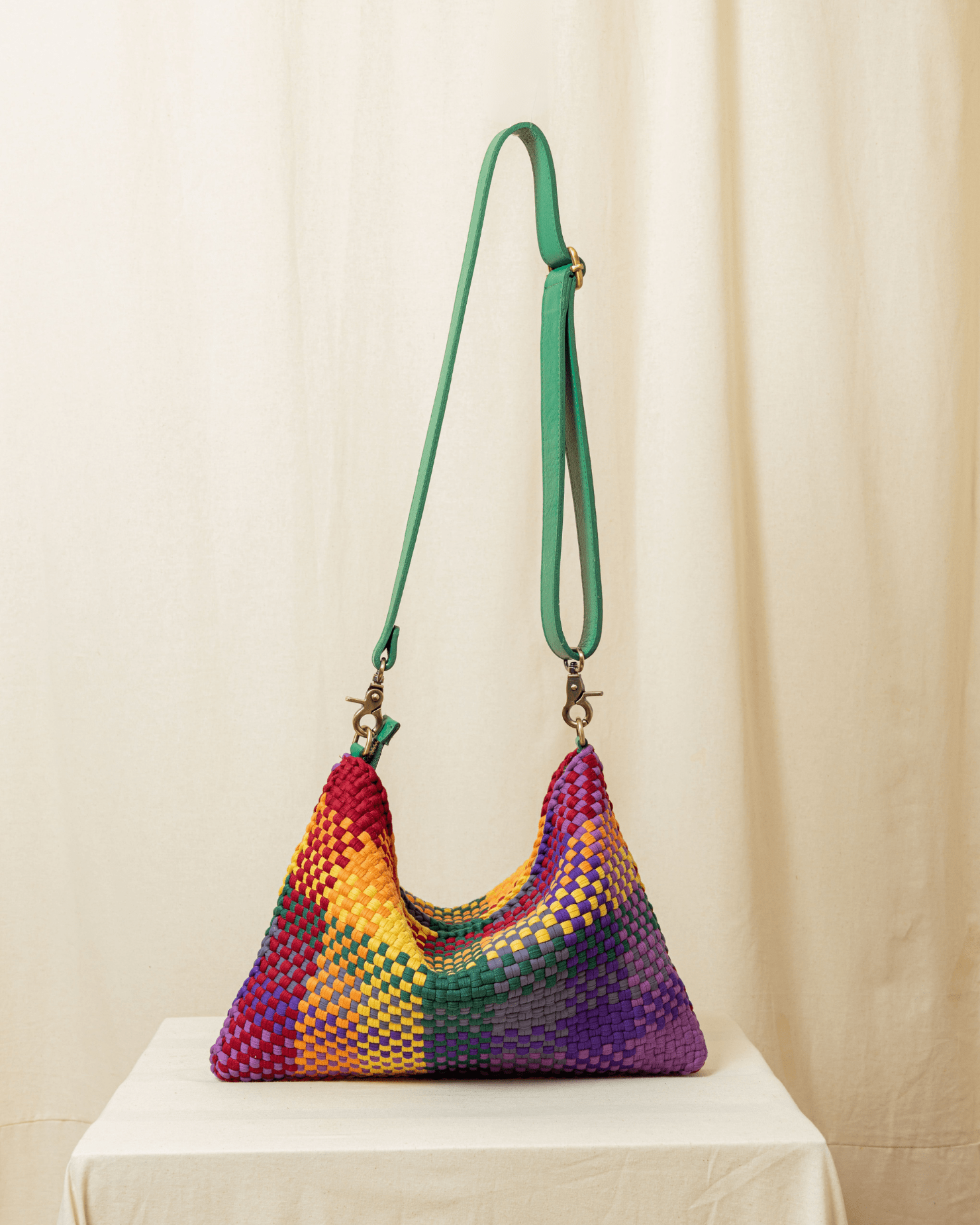 [Ready Today] Fortune Cookie Mini Hobo Blocks Rainbow Fashion Rags2Riches