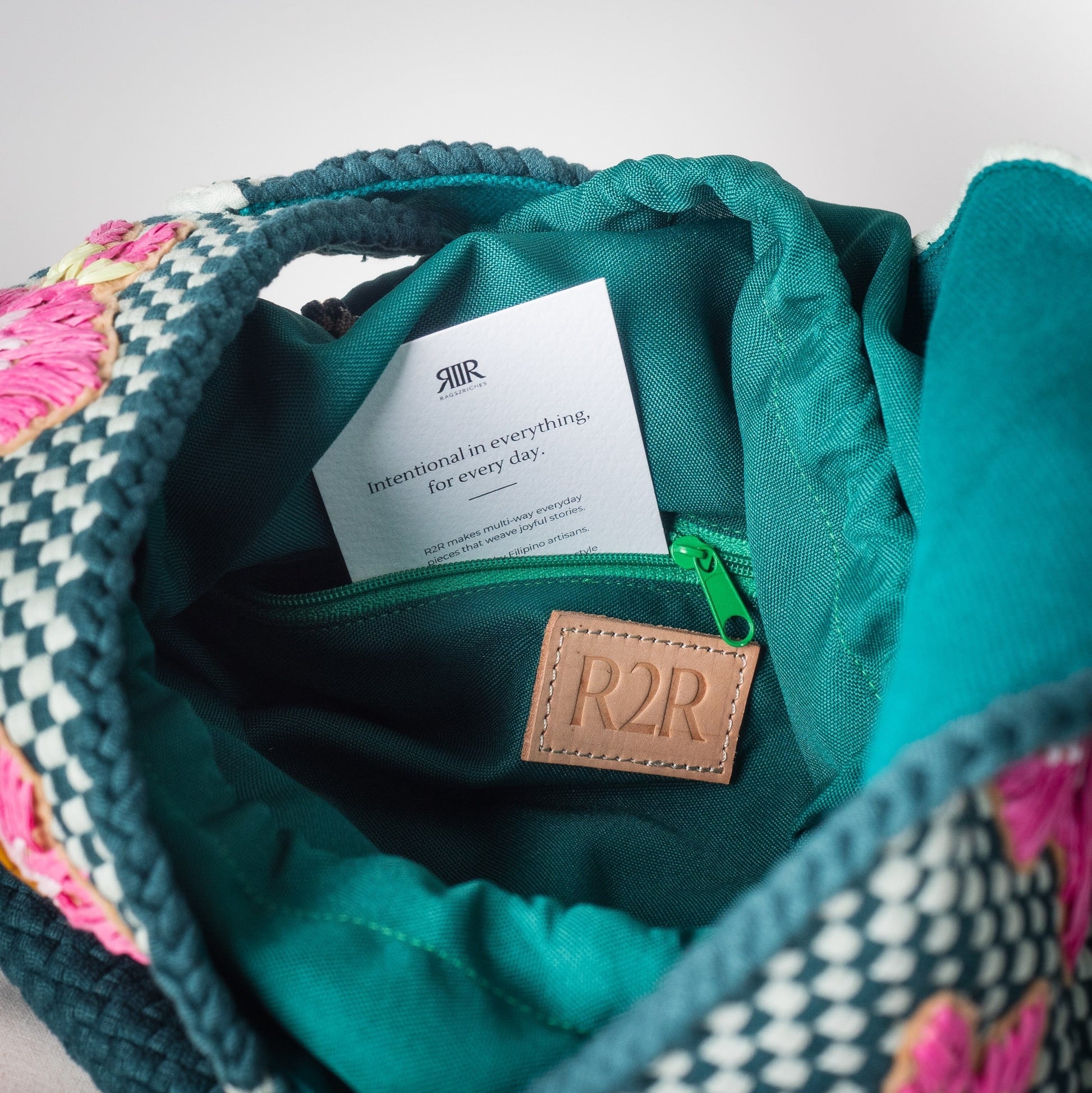 [Ready Today] Gumamela Hobo Emerald & Mint Fashion Rags2Riches