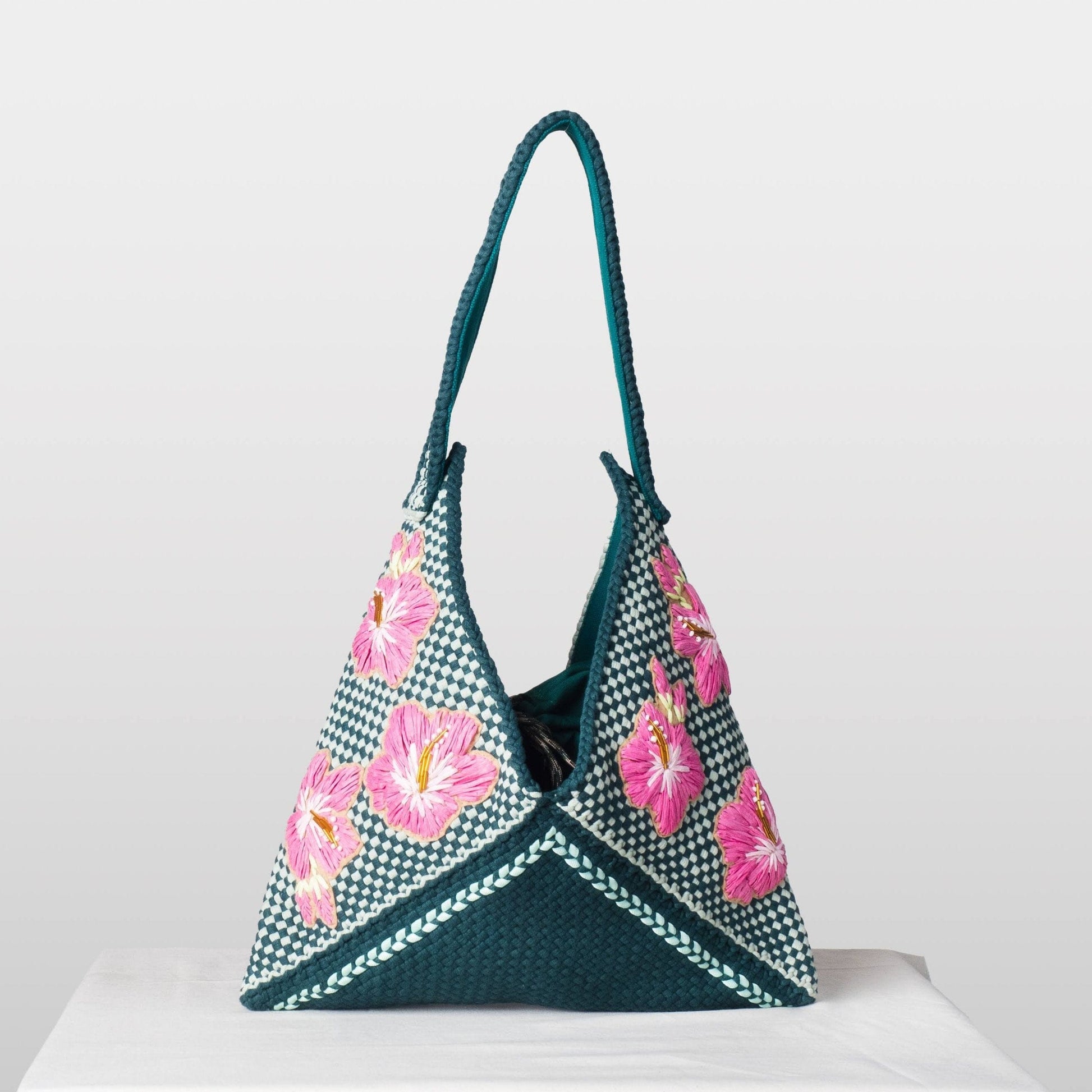 [Ready Today] Gumamela Hobo Emerald & Mint Fashion Rags2Riches