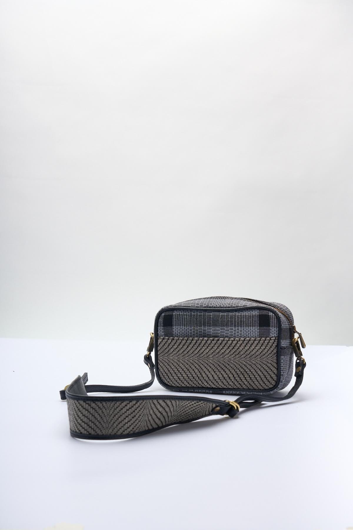 [Ready Today] Kamara Crossbody Black & Beige Checkerboard Fashion Rags2Riches