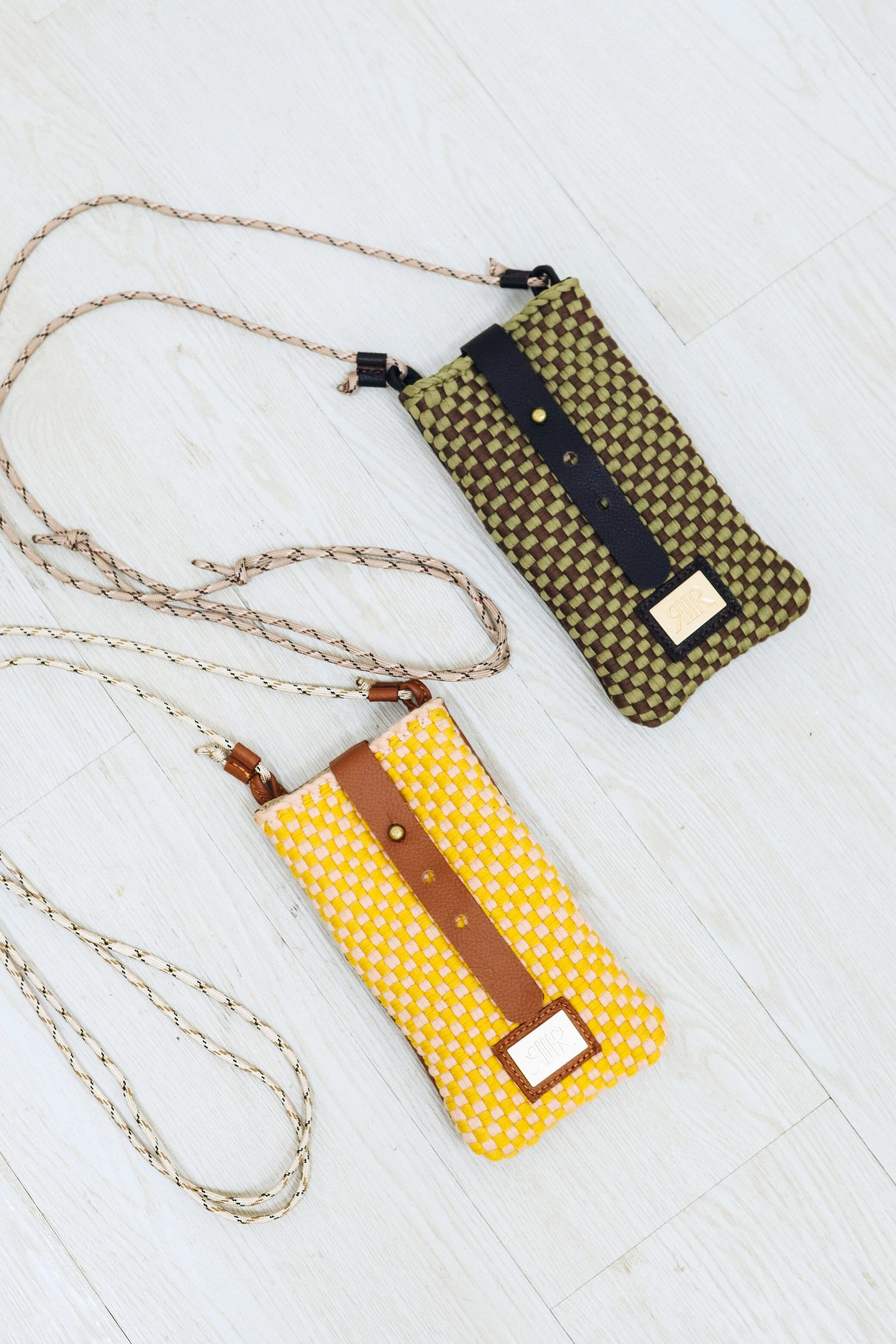 [Ready Today] Phone Sling Checkerboard Fatigue & Brown Fashion R2R