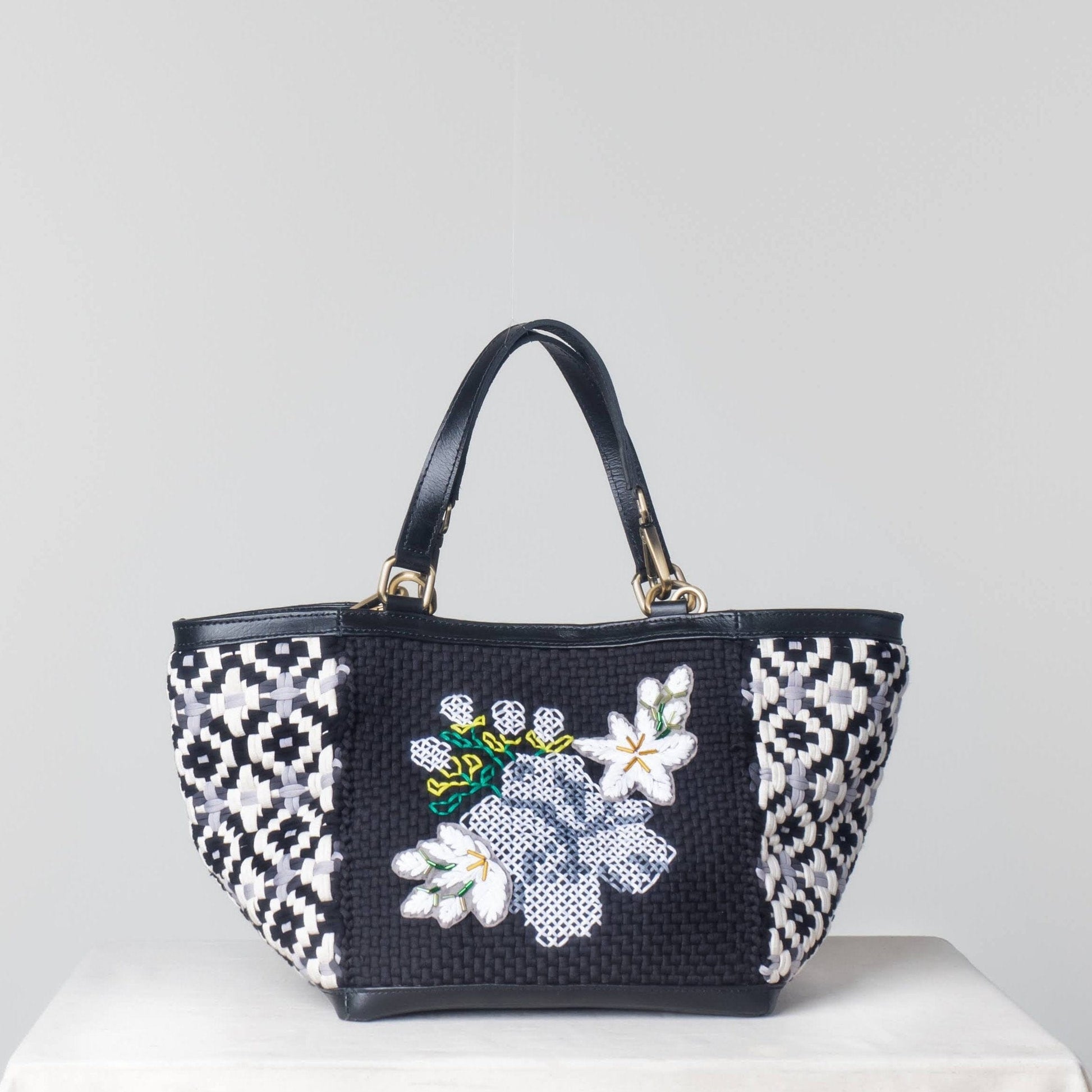 [Ready Today] Sampaguita Tote Black Fashion Rags2Riches