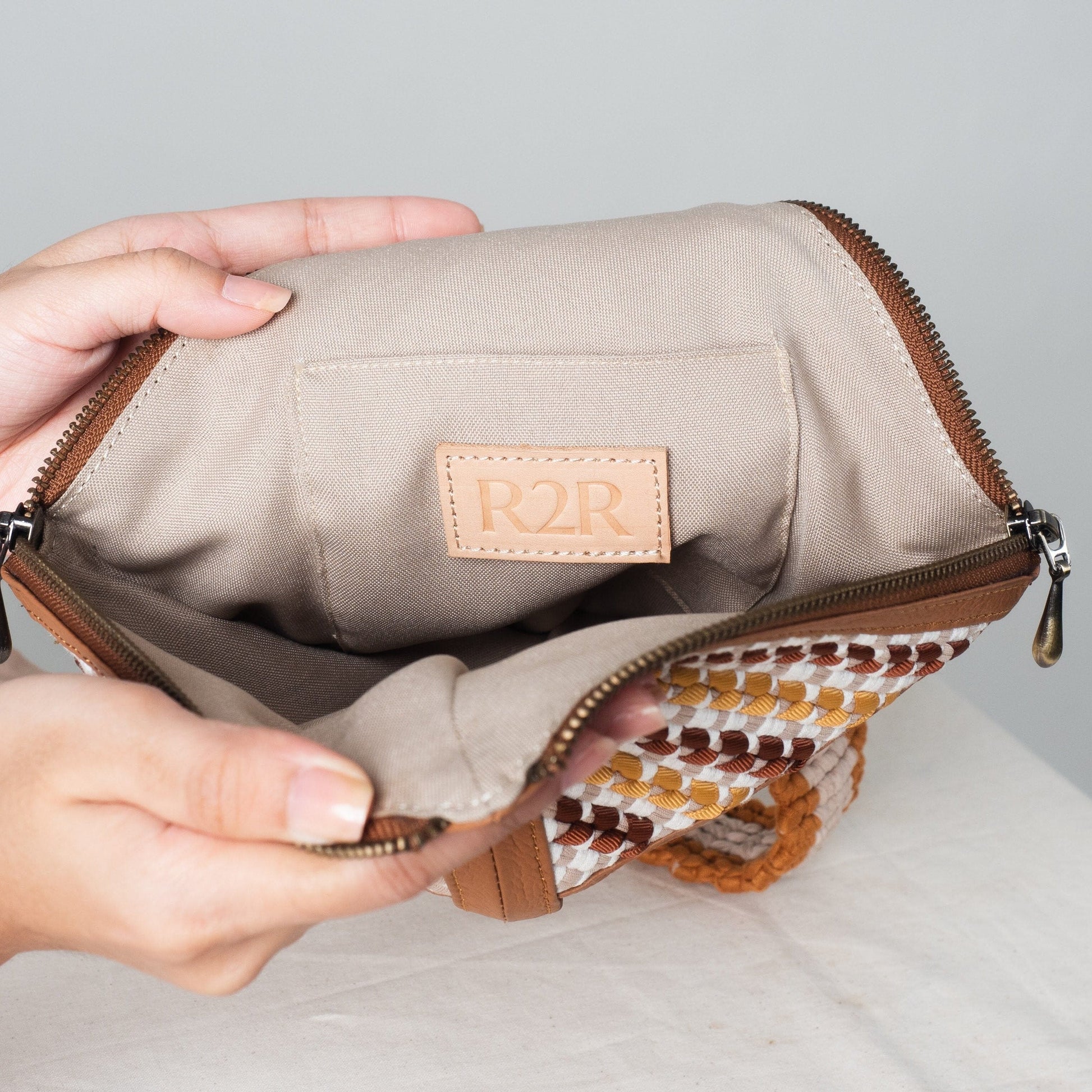 [Ready Today] Saranggola Bag Mocha & Beige Fashion Rags2Riches