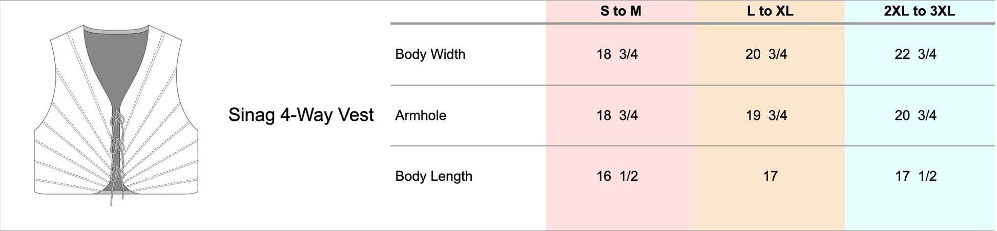 [Ready Today] Sinag 4-Way Vest Off-White & Tan Fashion R2R On Repeat