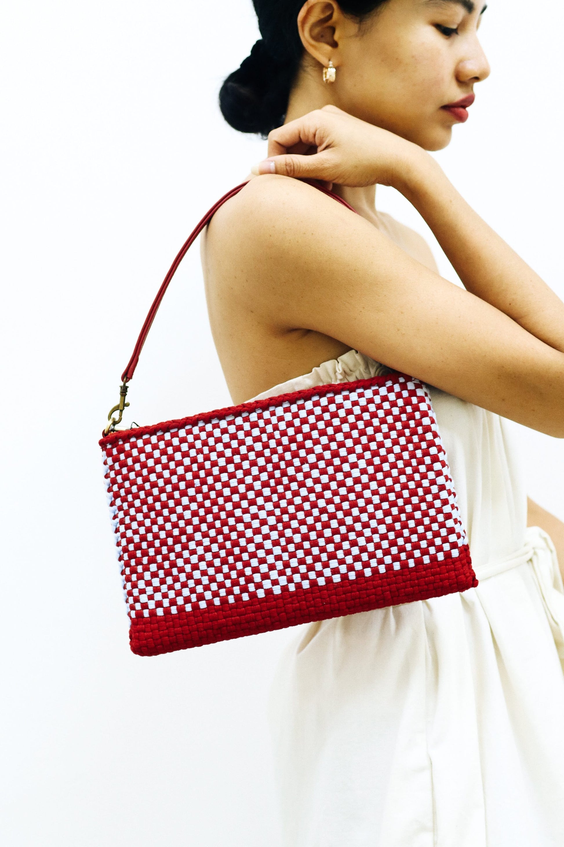 [Ready Today] Sobre Convertible Clutch Red Fashion Rags2Riches