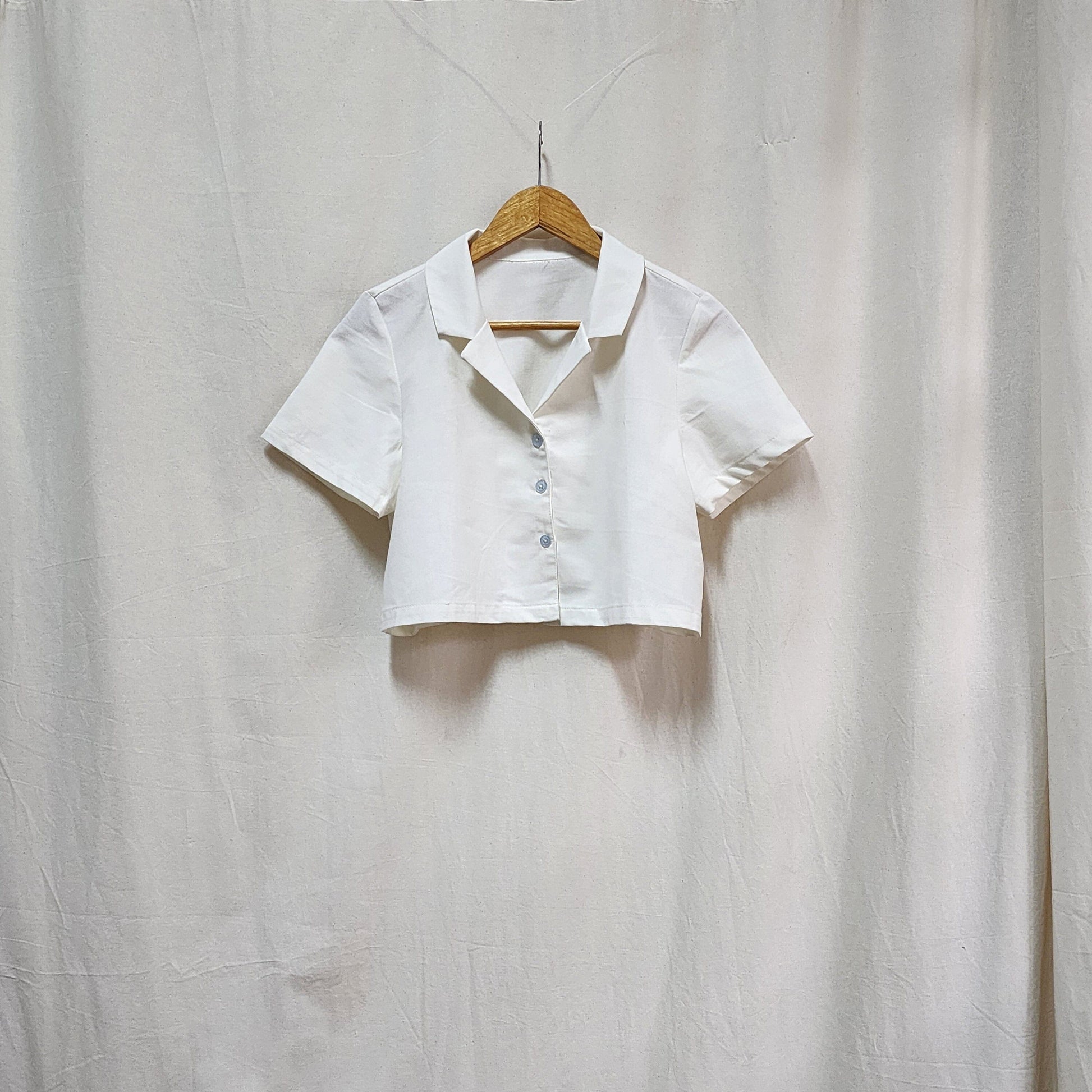 [SAMPLE] Polo Cropped Top Off-white Fashion Rags2Riches