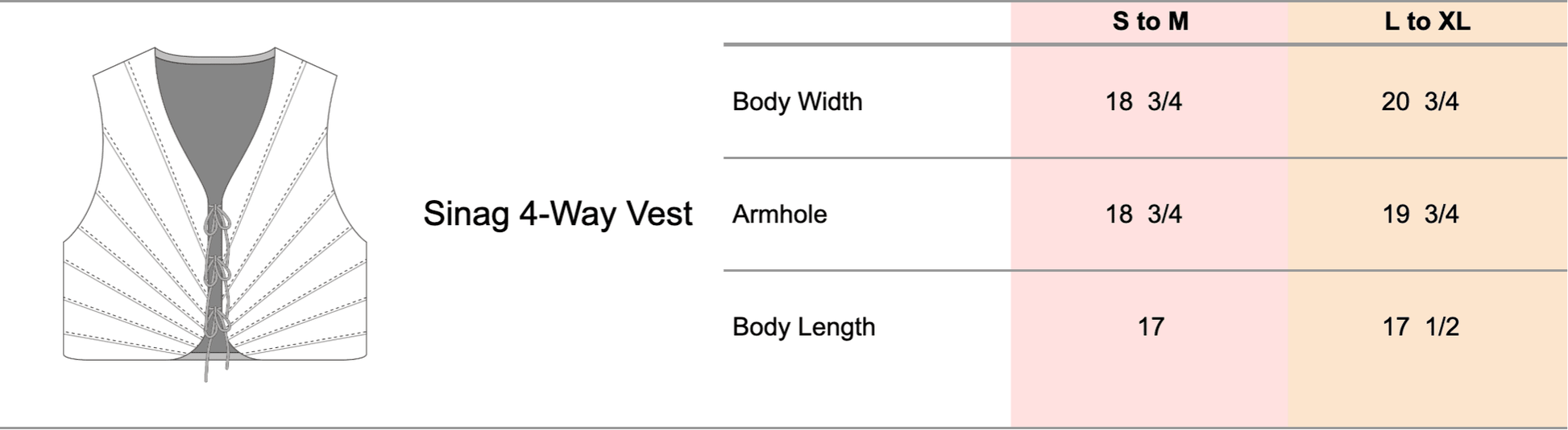 Sinag 4-Way Vest Off-white & Tan Fashion R2R On Repeat