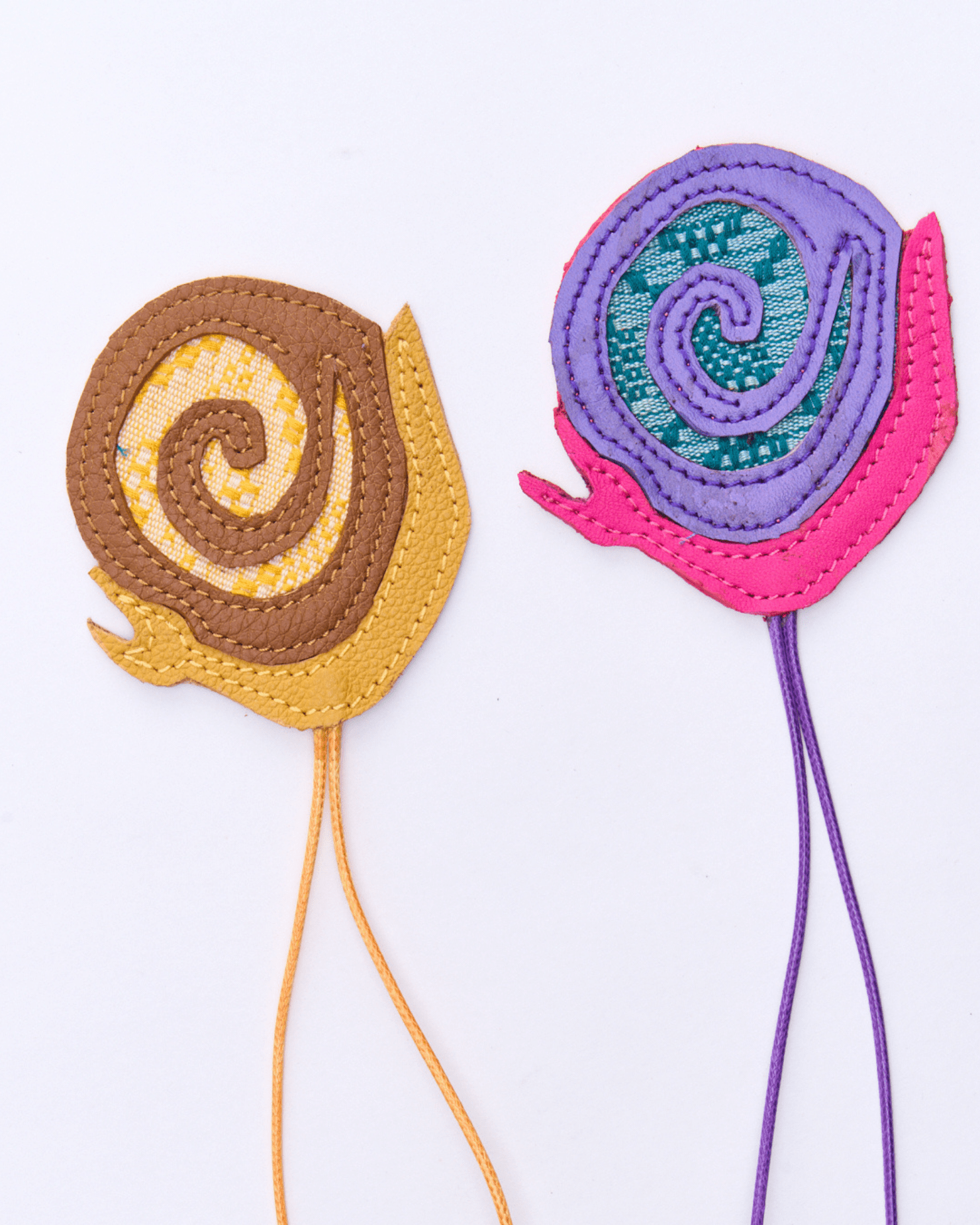 Snail Charm Yellow & Tan Fashion Rags2Riches