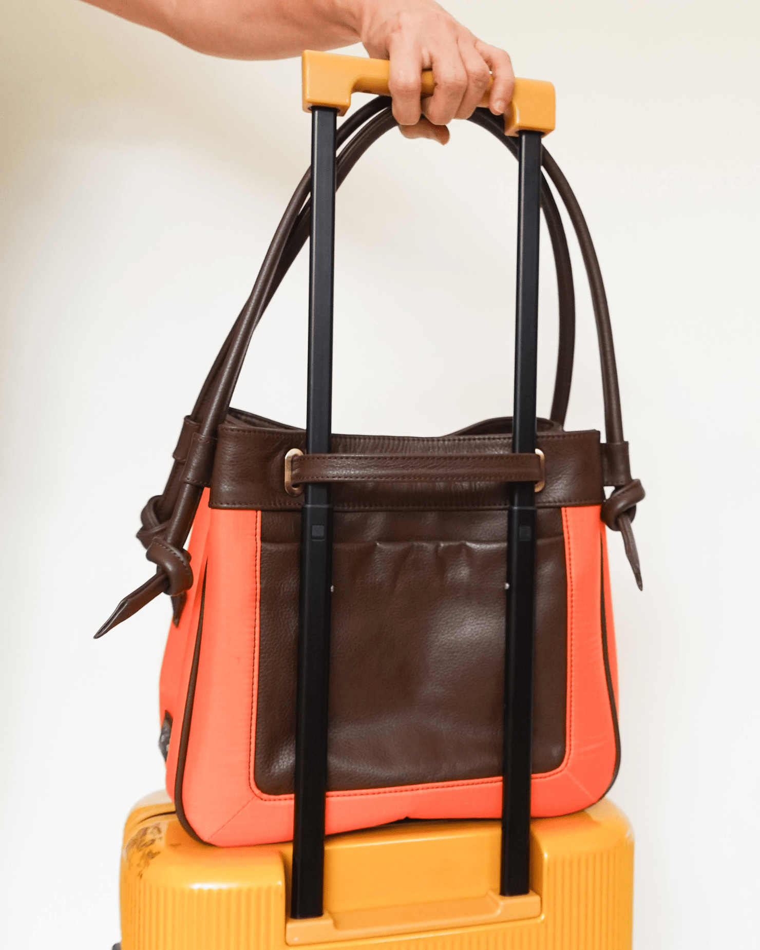 Wave Tote Brown Fashion Rags2Riches