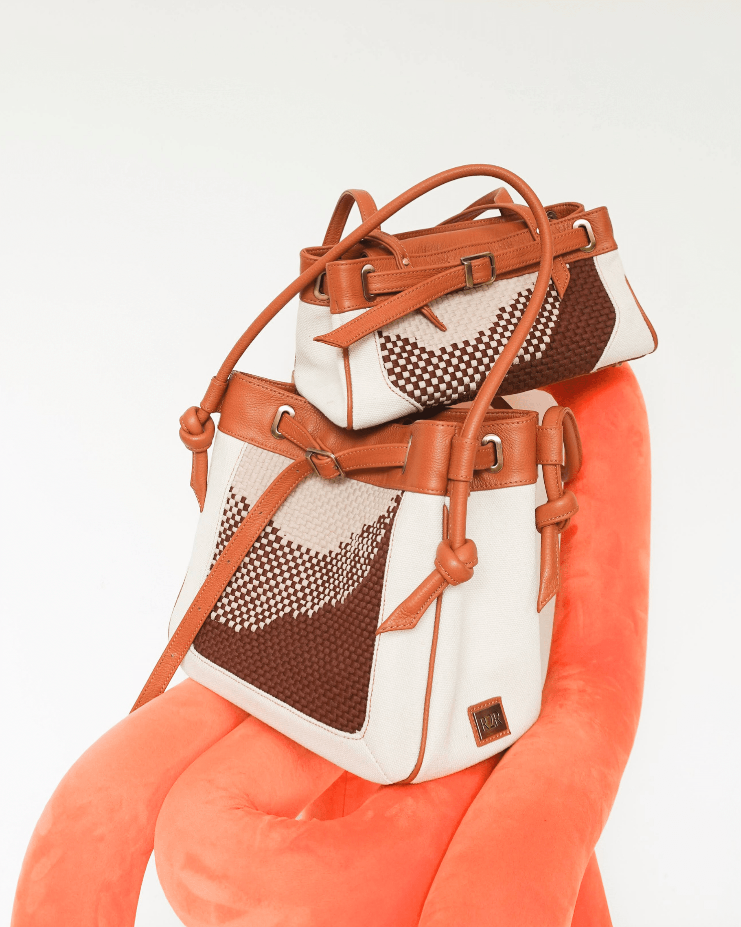 Wave Tote Tan Fashion Rags2Riches