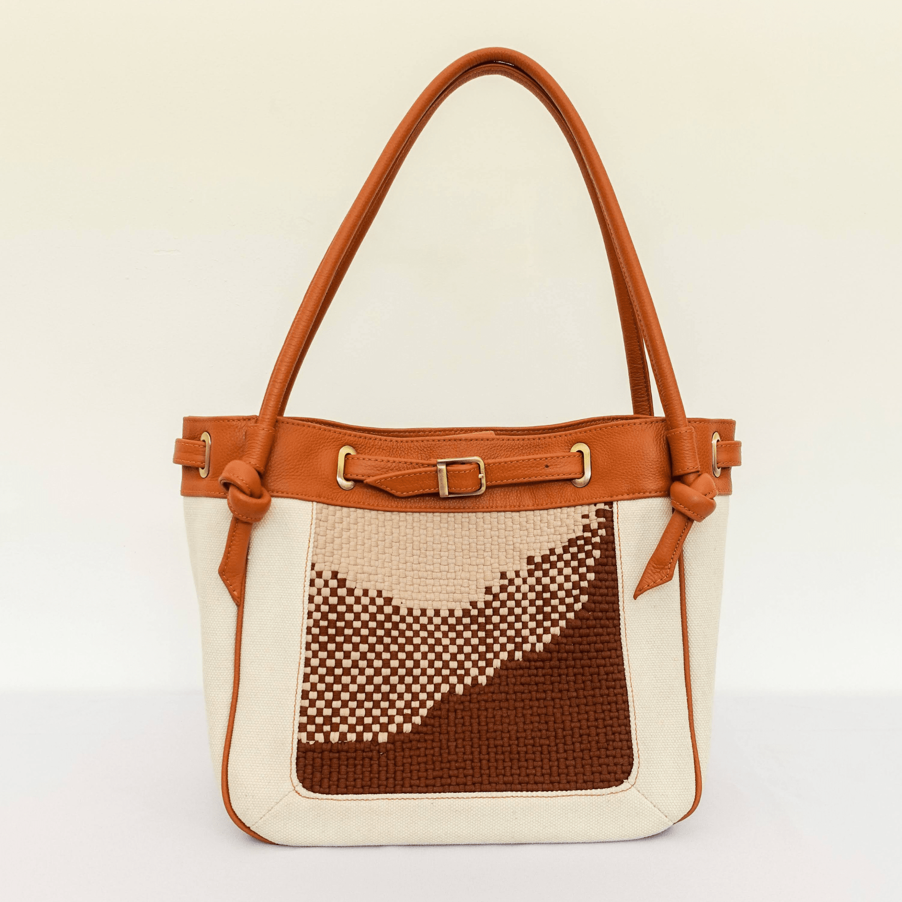 Wave Tote Tan Fashion Rags2Riches