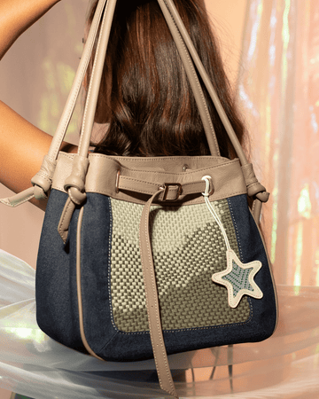 Wave Tote Taupe Fashion Rags2Riches