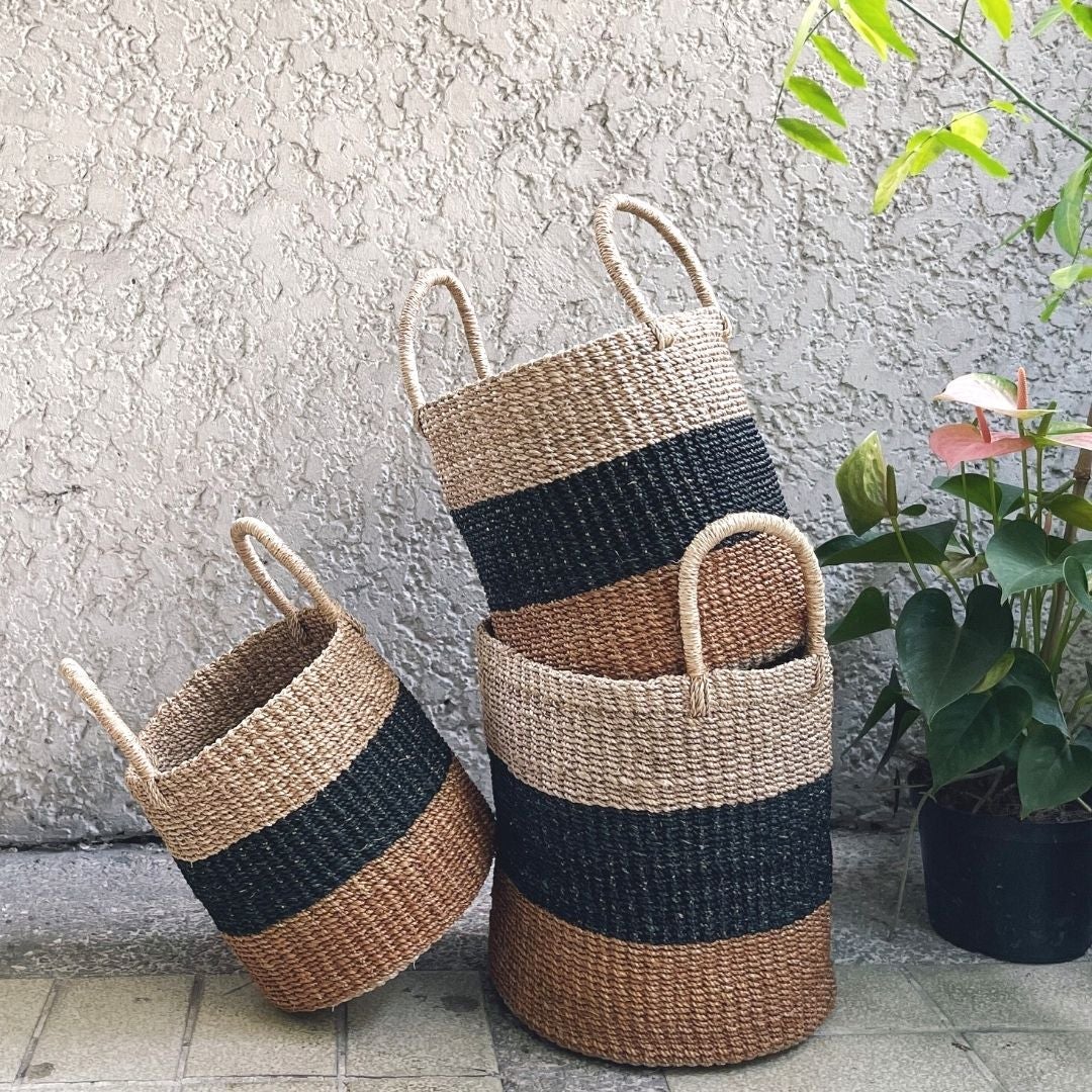 Abaca Basket Medium Home Rags2Riches