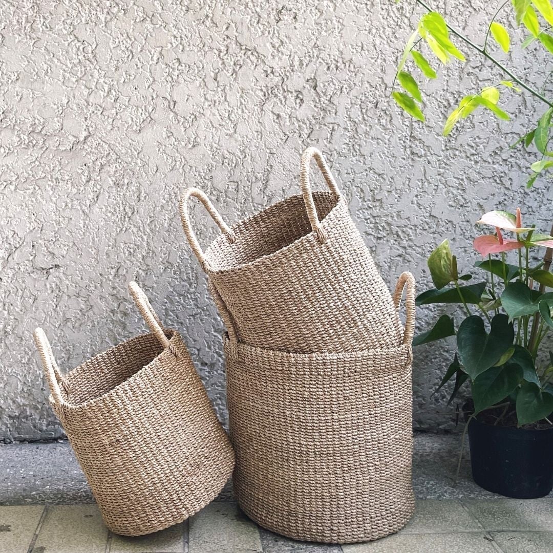 Abaca Basket Medium Home Rags2Riches