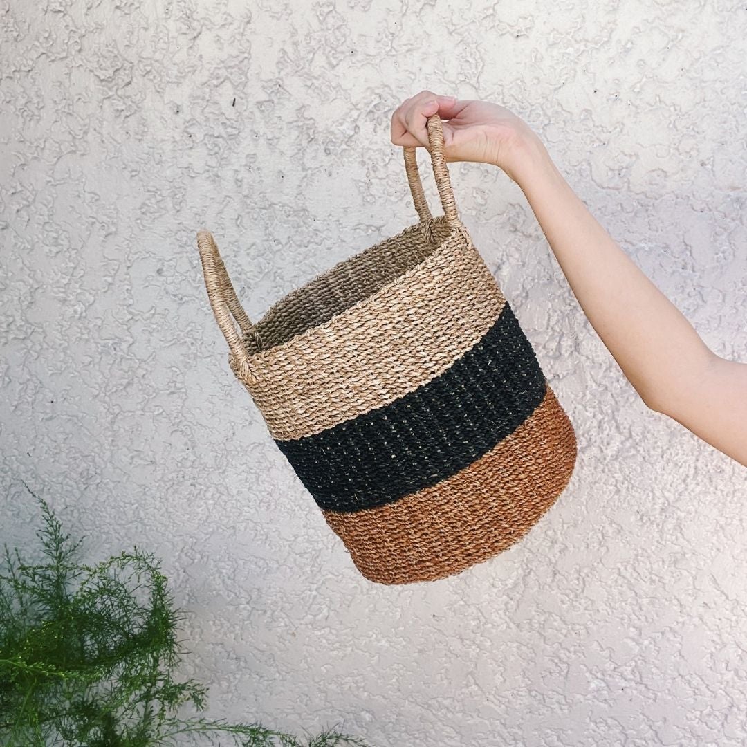 Abaca Basket Medium Home Rags2Riches