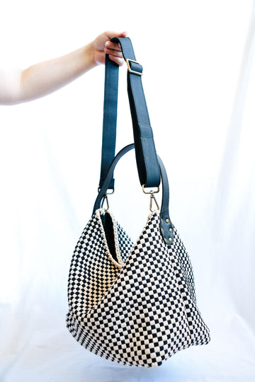 Buslo Checkerboard Black & Beige