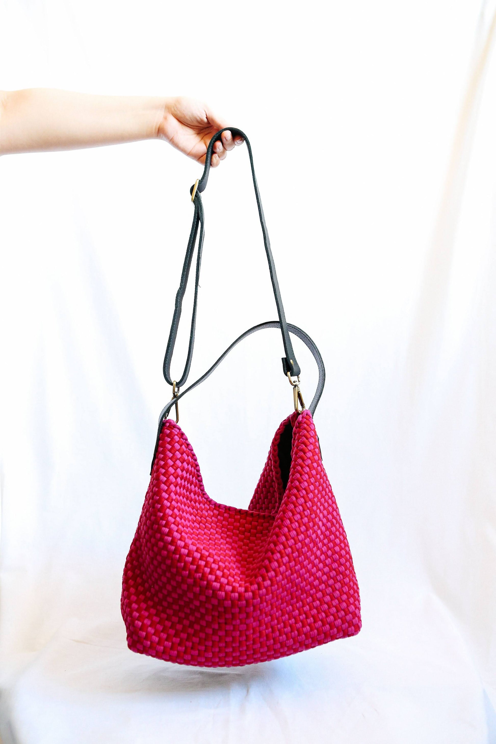 Buslo Checkerboard Red & Fuchsia Fashion Rags2Riches